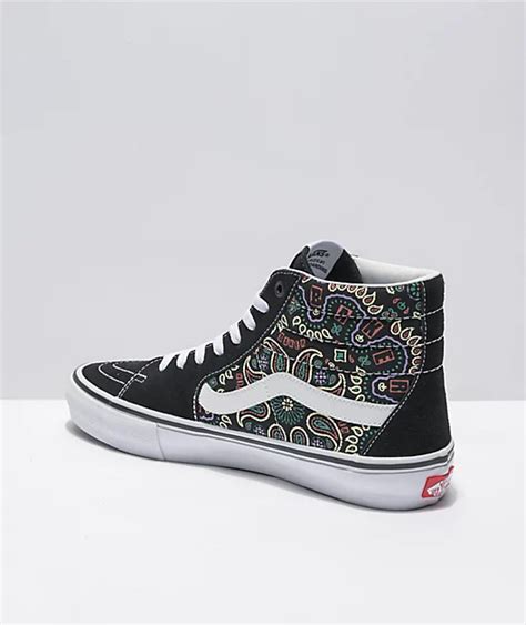 Vans x Baker Skate Sk8-Hi Bandana Black Skate Shoes