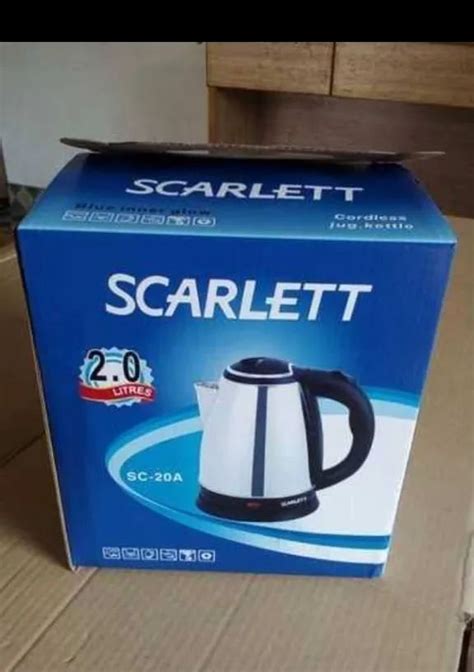 Pieces Stainless Steel Scarlett Electric Kettle For Home Capacity