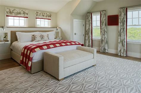 Beige and Red bedrooms - Cottage - bedroom - Tracery Interiors