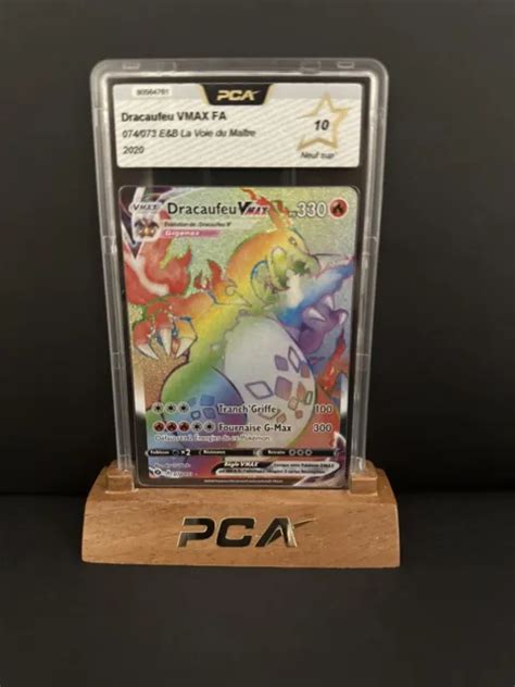 CARTE POKÉMON DRACAUFEU 074 073 VMAX FA E B La Voie du Maître FR PCA 10