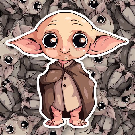 Chibi Dobby Sticker Fast Free Shipping En 2024 Dibujos Animados