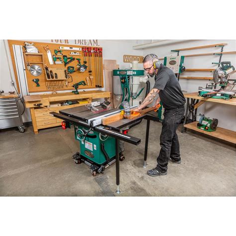 Hp V Cabinet Table Saw With Built In Router Table Grizzly