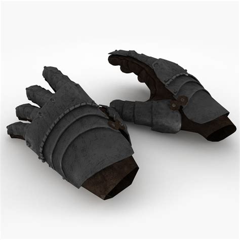 Medieval Gauntlet V3 3d Model