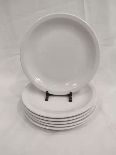 Plato Playo Tsuji Blanco 25 Cm Set X6 U 2º Selección Envío gratis