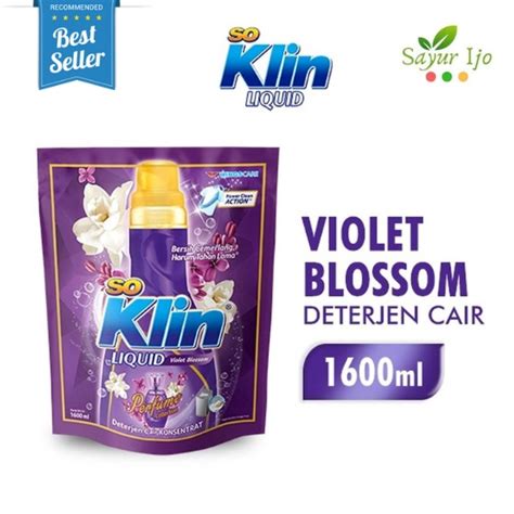 Jual So Klin Liquid Violet Blossom Ml Pouch Sabun Deterjen Cair