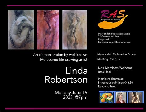 Demonstrator Linda Robertson Ringwood Art Society Inc