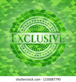 Exclusive Realistic Green Mosaic Emblem Stock Vector Royalty Free