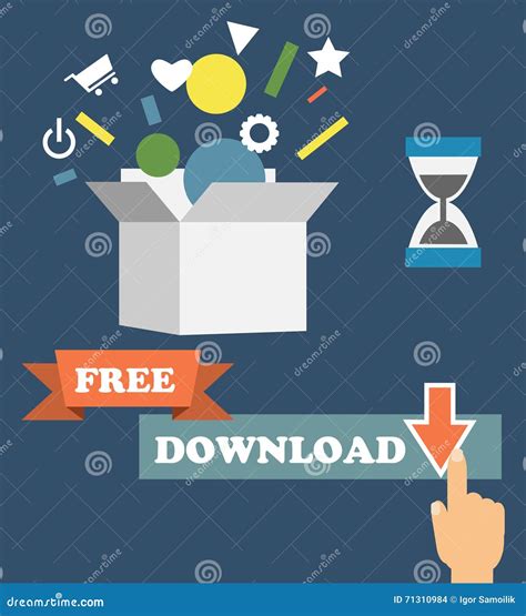 Vector Infographics Depicting Freemium Business Model - Free of Charge
