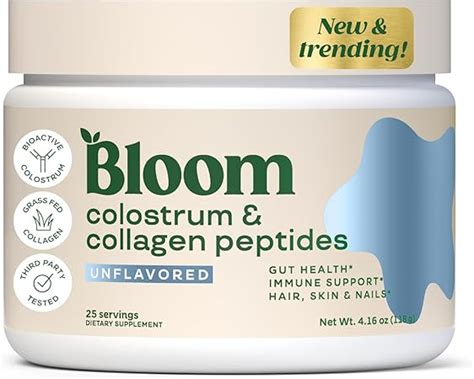 Amazon Bloom Nutrition Bovine Colostrum Powder For Gut Health