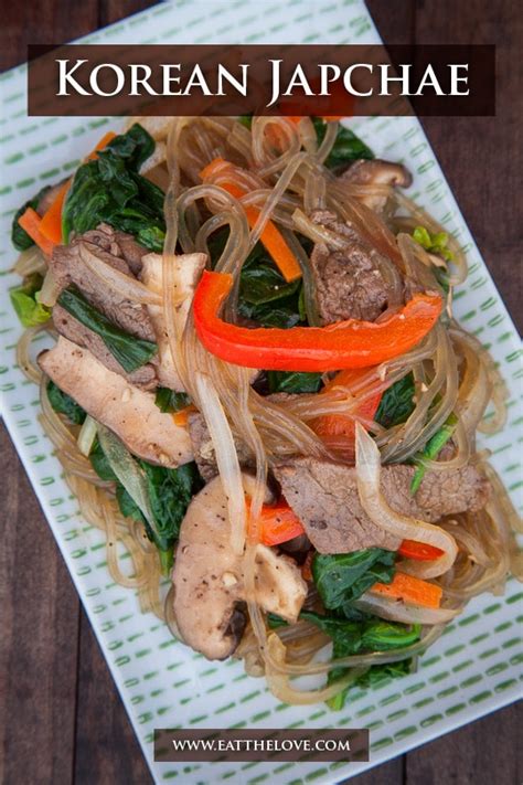 Japchae Recipe Korean Japchae Eat The Love