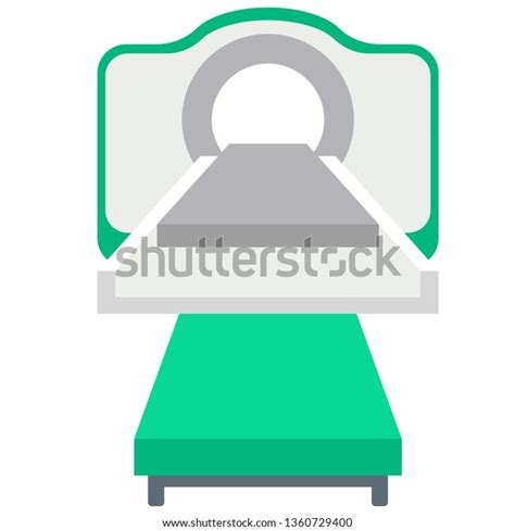 Magnetic Resonance Tomography Flat Illustration On Stock Vector