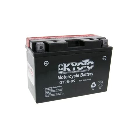 BATTERIA DA MOTO Kyoto GT9B - BS 8 Ah 12 V - Dimensioni: 150 x 70 x 105 ...