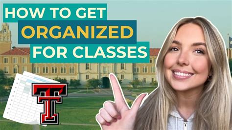 How To Get Organized For Classes Texas Tech Vlog Squad Youtube