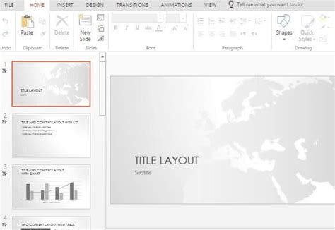 Free Europe Map PowerPoint Template