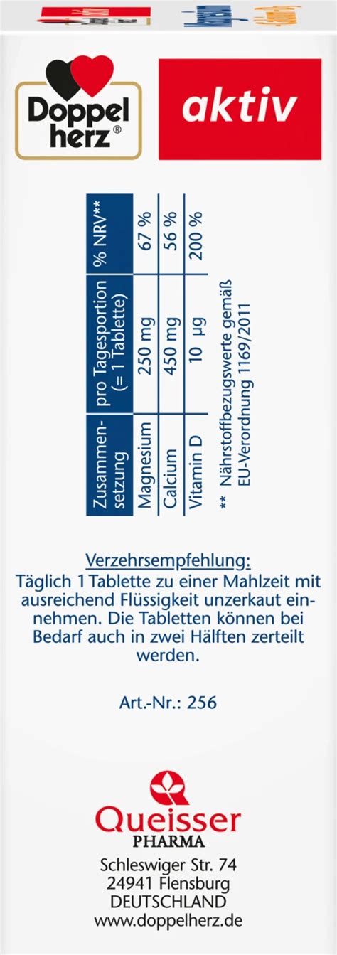 Doppelherz Doppelherz Magnesium Calcium Vitamine D Tabletten St