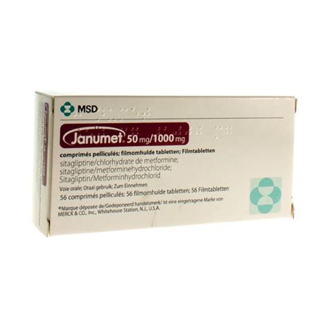 JANUMET 50 1000 MG FILMOMH TABL 56 Apotheek Claeys