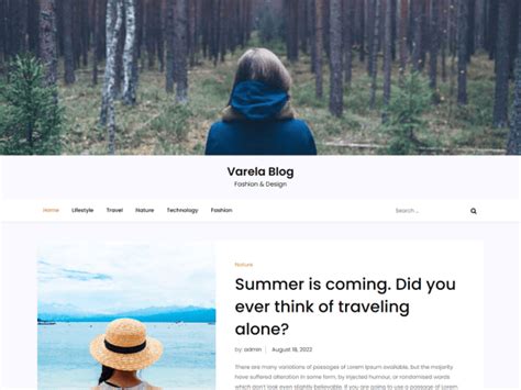 Varela Blog – WordPress theme | WordPress.org