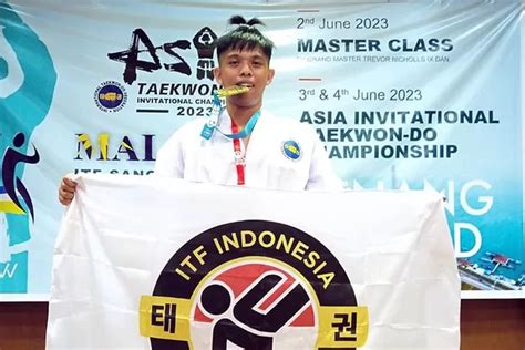 Derlin Julianto Peraih Medali Emas Kejuaraan Internasional Taekwondo