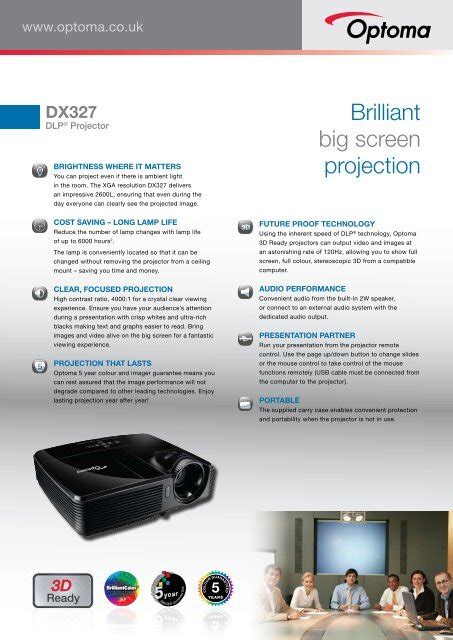 Brilliant big screen projection - Projector Reviews