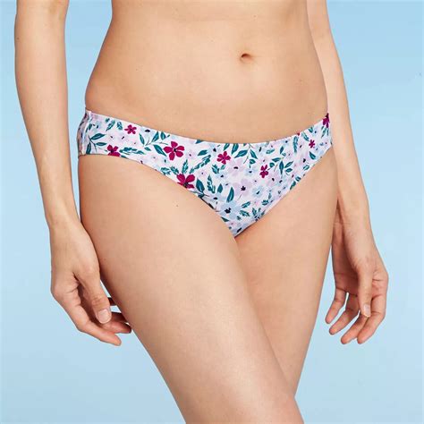 Womens Medium Coverage Hipster Bikini Bottom Kona Sol Floral Size