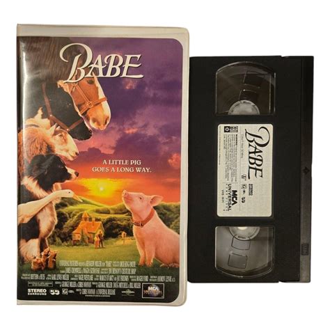 Babe 1995 VHS Tape Vintage Animated Pig Movie James Cromwell Etsy