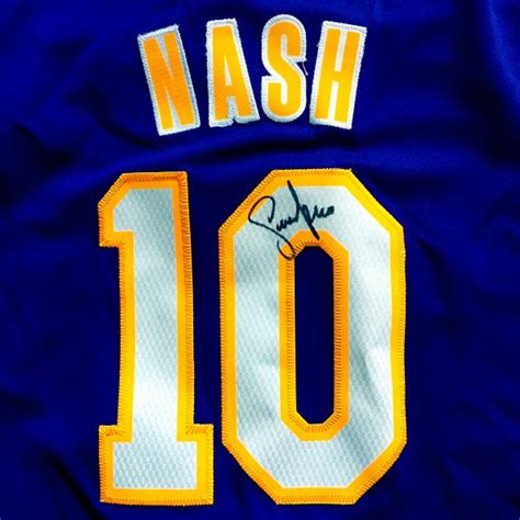 Autographed Steve Nash Los Angeles Lakers #10 Swingman Jersey - The ...