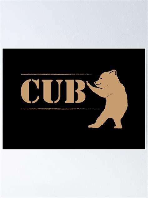 Gay Bear Cub Cute Baby Bear Poster For Sale By Creativetwins Redbubble