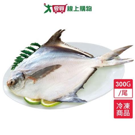 嚴選新鮮白鯧300~400g尾【愛買冷凍】 鯛魚白鯧黃魚 Yahoo奇摩購物中心