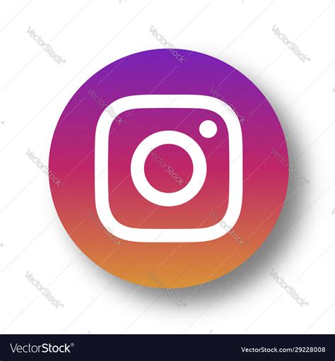 Instagram Logo Icon Royalty Free Vector Image Vectorstock