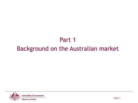 Ppt The Australian Takeovers Panel Powerpoint Presentation Free Download Id 191627