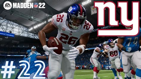 MADDEN 22 NEW YORK GIANTS FRANCHISE EPISODE 22 YouTube