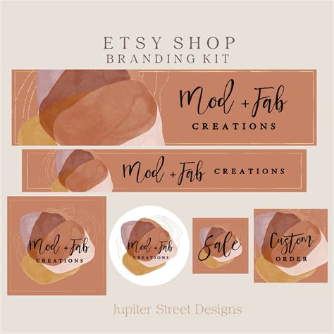 Etsy Branding Package Etsy Branding Kit Etsy Shop Set Etsy