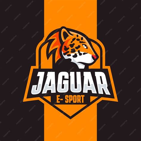 Diseño De Logo De Jaguar Dibujado A Mano Vector Premium