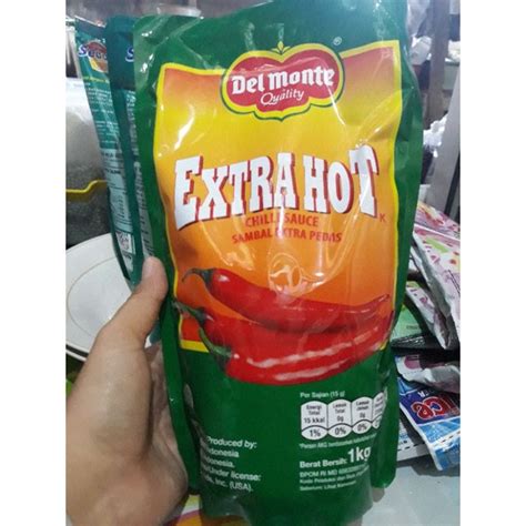 Jual Del Monte Saos Sambal Extra Hot 1kg Shopee Indonesia