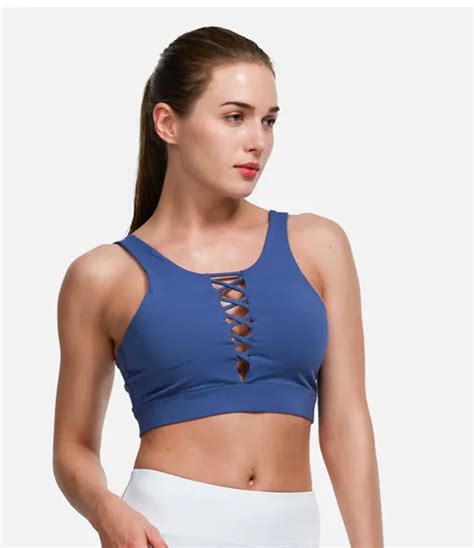 Mermaid Curve Women Sexy Intersect Sport Bra Bralette Push Up Women