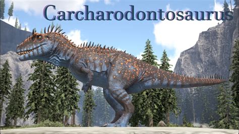 Carcharodontosaurus Taming Ark Fjordur Youtube