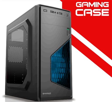 Gabinete Magnum Tech Mt B Fan Led Azul Fusionstore Inform Tica