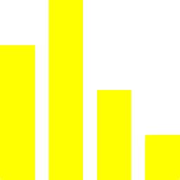 Yellow bar chart 5 icon - Free yellow chart icons