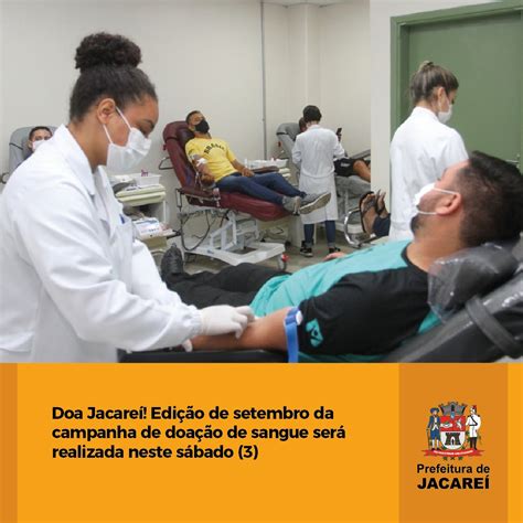 Doa Jacareí Edição de setembro da campanha de doação de sangue será