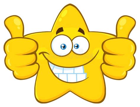 Smiling Yellow Sun Cartoon Emoji Face Character Giving Two Thumbs Up ...