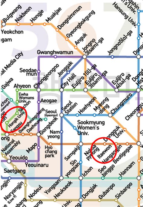 See the Seoul subway lines 1-6 |Street in Korea