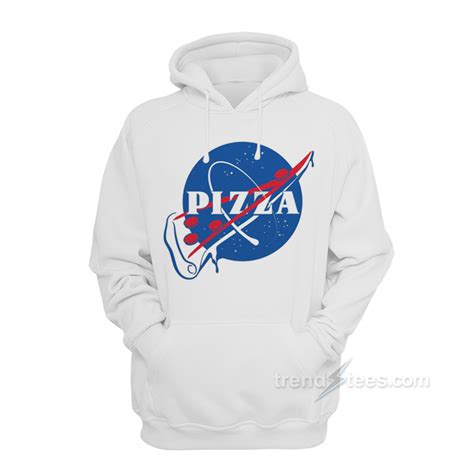 Funny Pizza Nasa Logo Parody Hoodie - trendstees.com