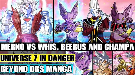 Beyond Dragon Ball Super Merno Prepares To Battle Whis Beerus And