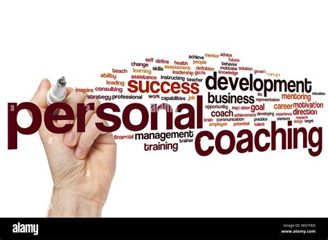 Personal Coaching Word Cloud Concept Stock Photo Alamy