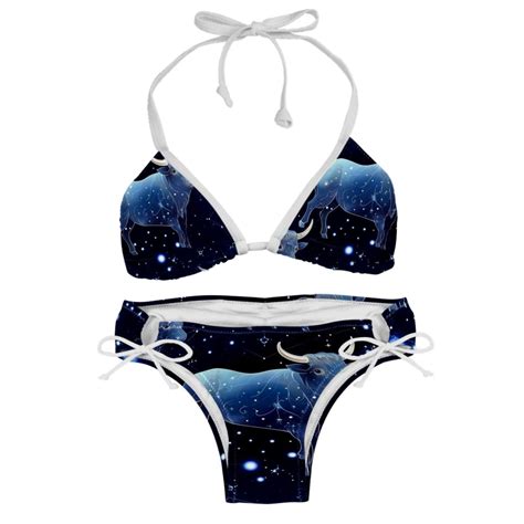 Taurus Constellation Women S One Piece Swimsuit Bikini Set With