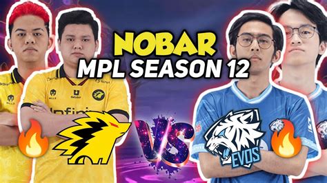 EVOS VS ONIC NOBAR MPL SEASON 12 YouTube