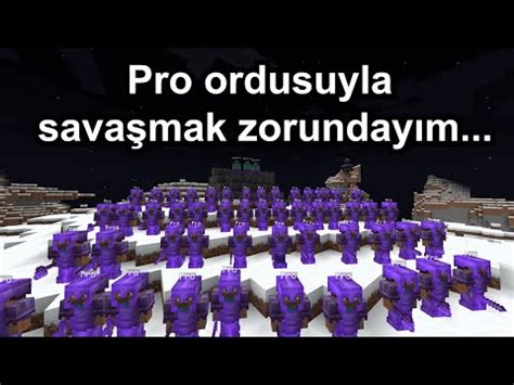 Minecraft Ama Pro Ordusuyla Sava Yorum Youtube