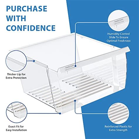 Upgraded Lifetime Appliance Parts Crisper Bin Upper