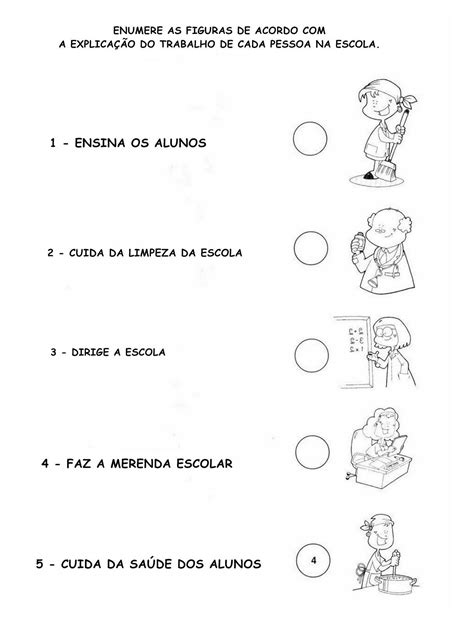 Atividade Funcion Rios Da Escola Escola Dia Da Escola Atividades