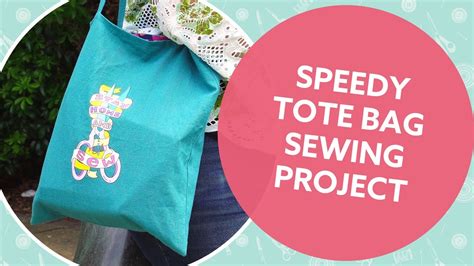 Quick And Easy Tote Bag Sewing Tutorial Youtube